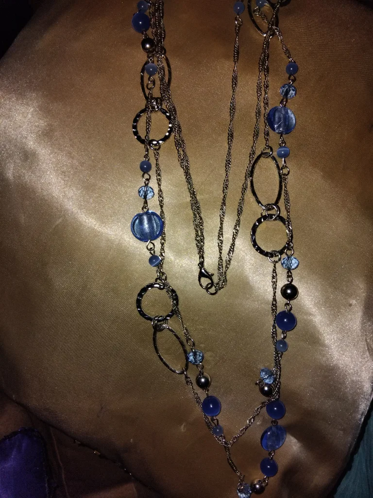 Blue Beaded Fashion Necklace thumbnail