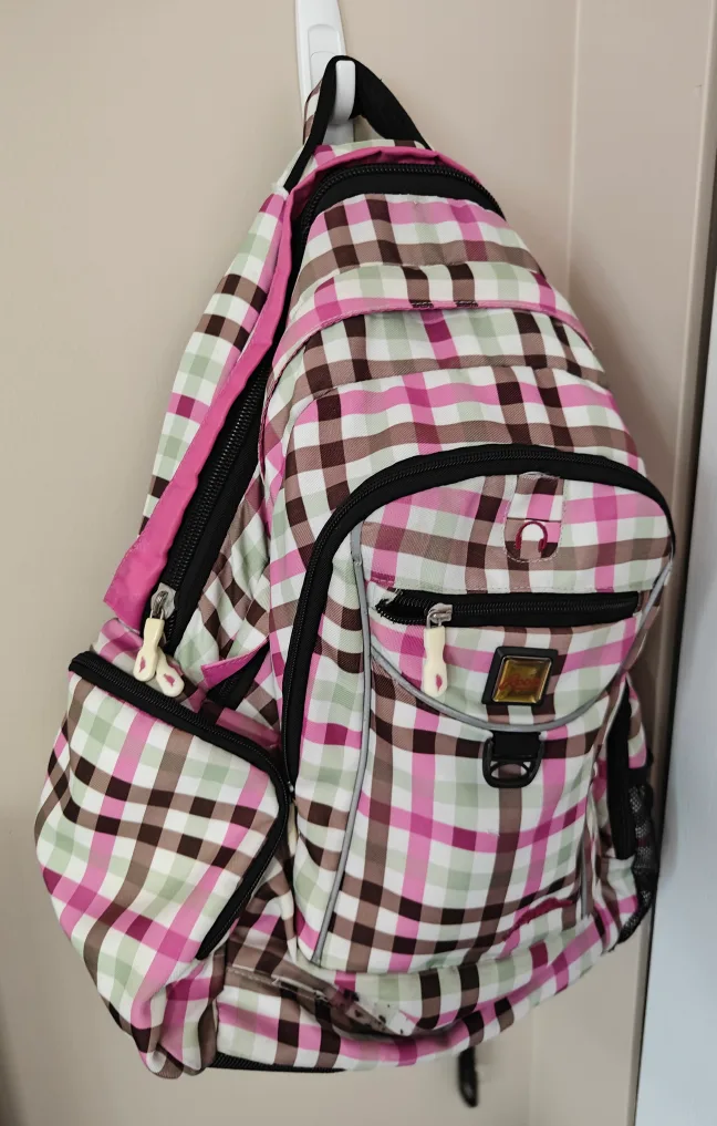 Roots Plaid Backpack 🧡💖 thumbnail