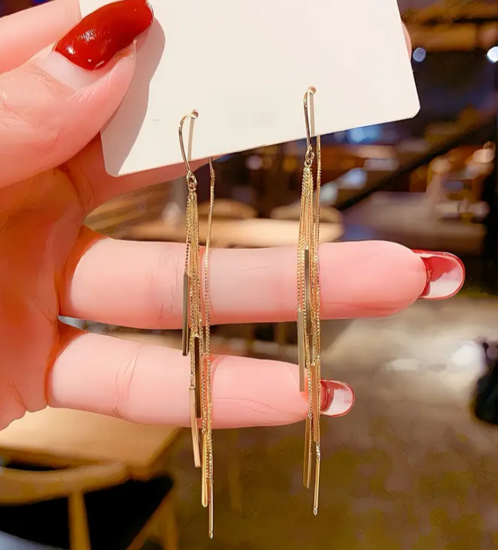 Gold tone Dangle Earrings - New - photo 2