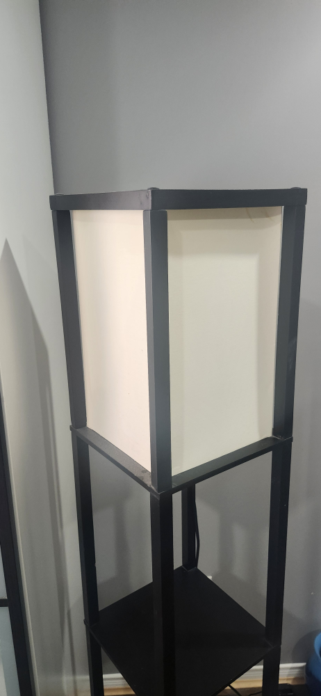 Black Shelf Floor Lamp - photo 2
