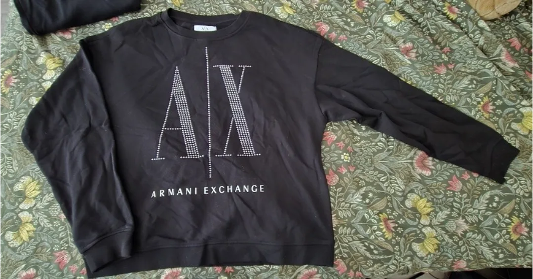 Armani Exchange Icon Period Sweatshirt - Black, XL thumbnail