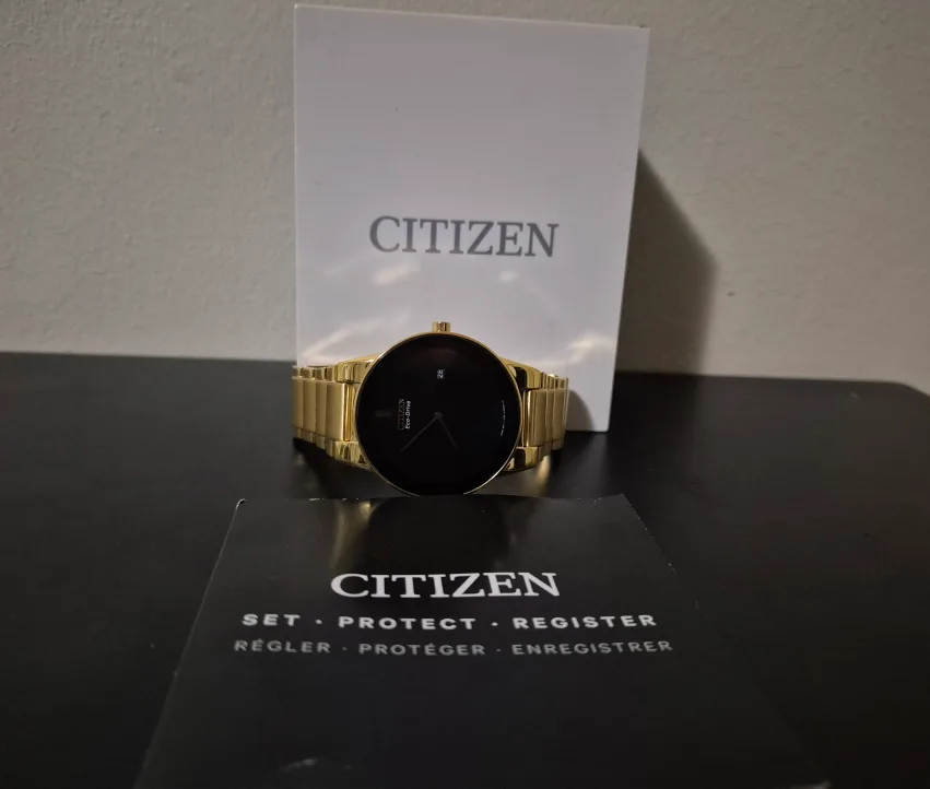 Citizen Eco-Drive Gold Watch with Box thumbnail
