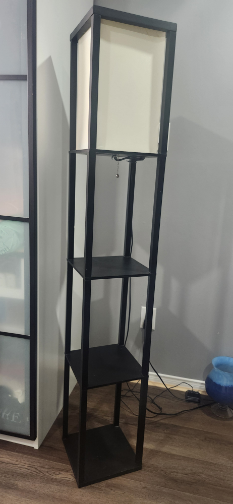 Black Shelf Floor Lamp - photo 3