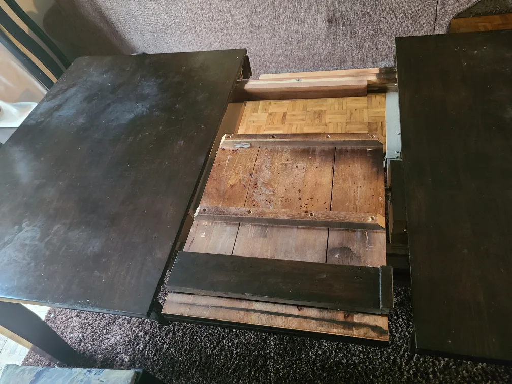 Dark Brown Extendable Dining Table with Chairs image indicator(2)