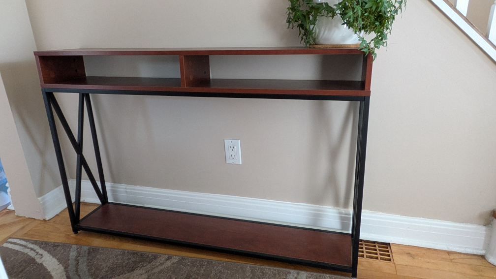 Console Table with Shelf