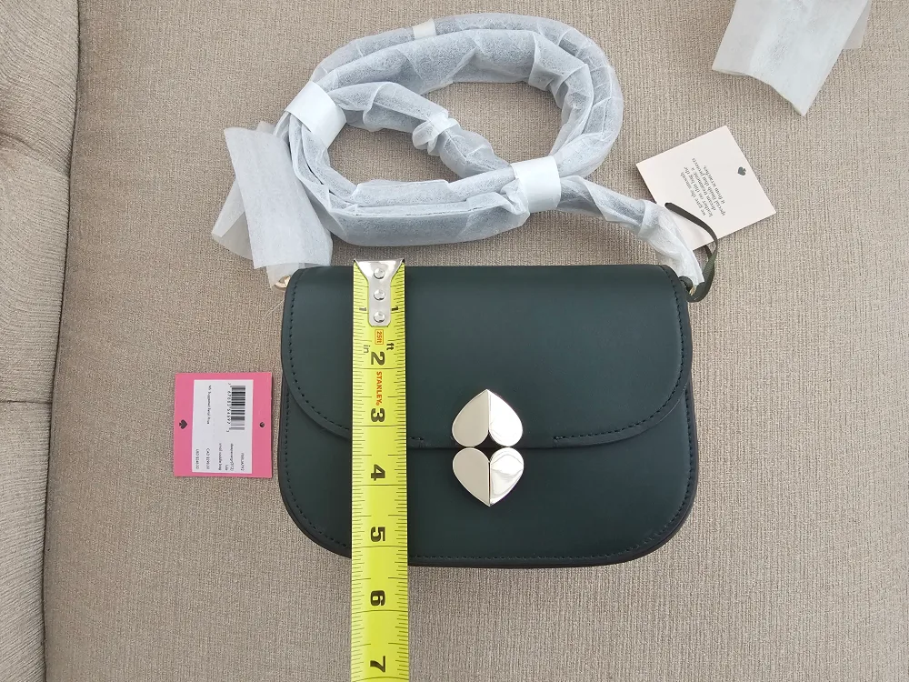 Brand New Kate Spade Green Leather Crossbody Bag image indicator(10)