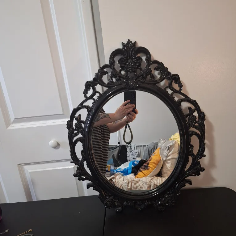 Black Ornate Framed Mirror thumbnail