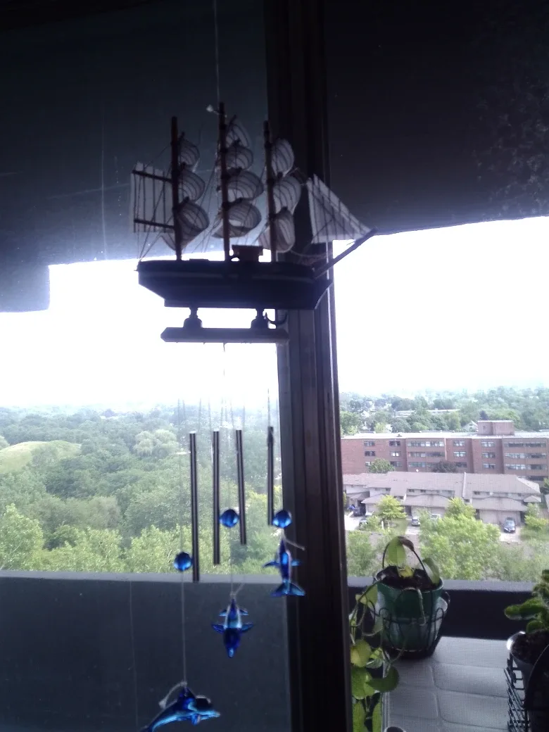 Sailing Ship Wind Chime with Blue Accents image indicator(2)