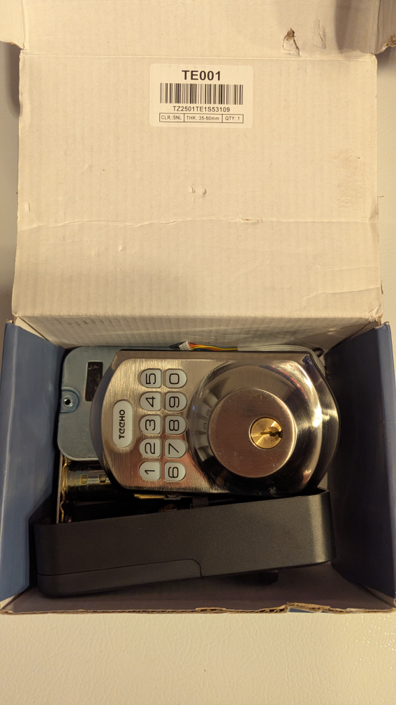 TECHO TE001 Keypad Digital Deadbolt - New in Box - photo 3