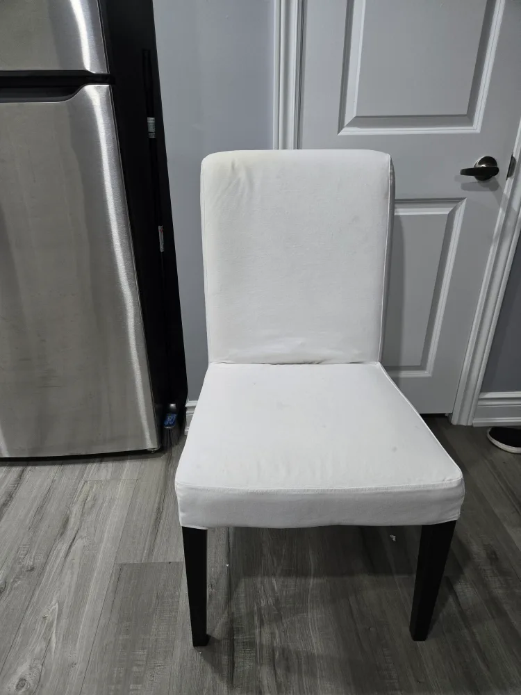 IKEA Bergmund White Chair thumbnail