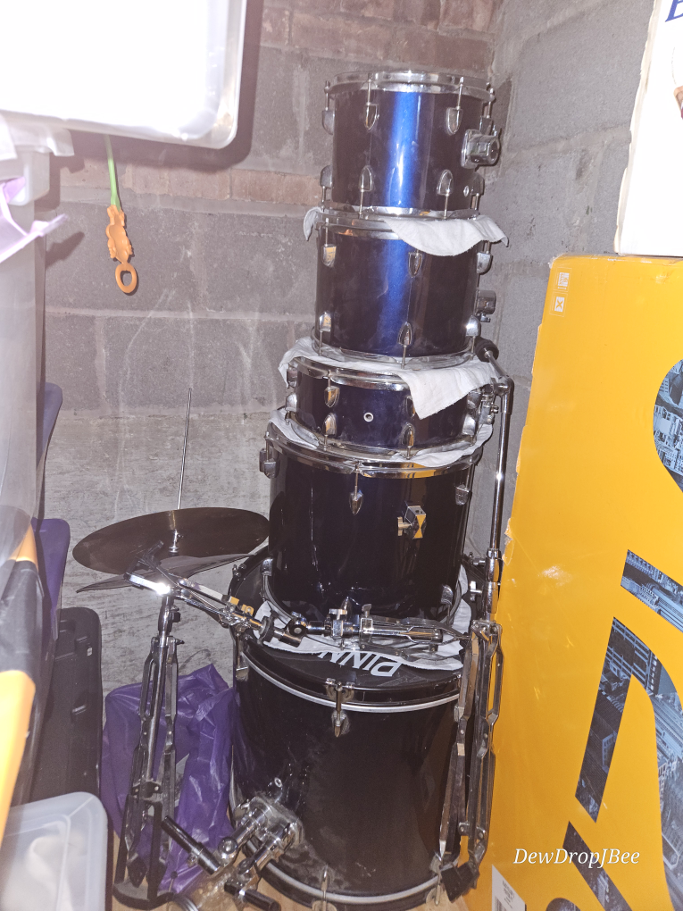 Pinnacle 5-Piece Drum Set - Blue & Black