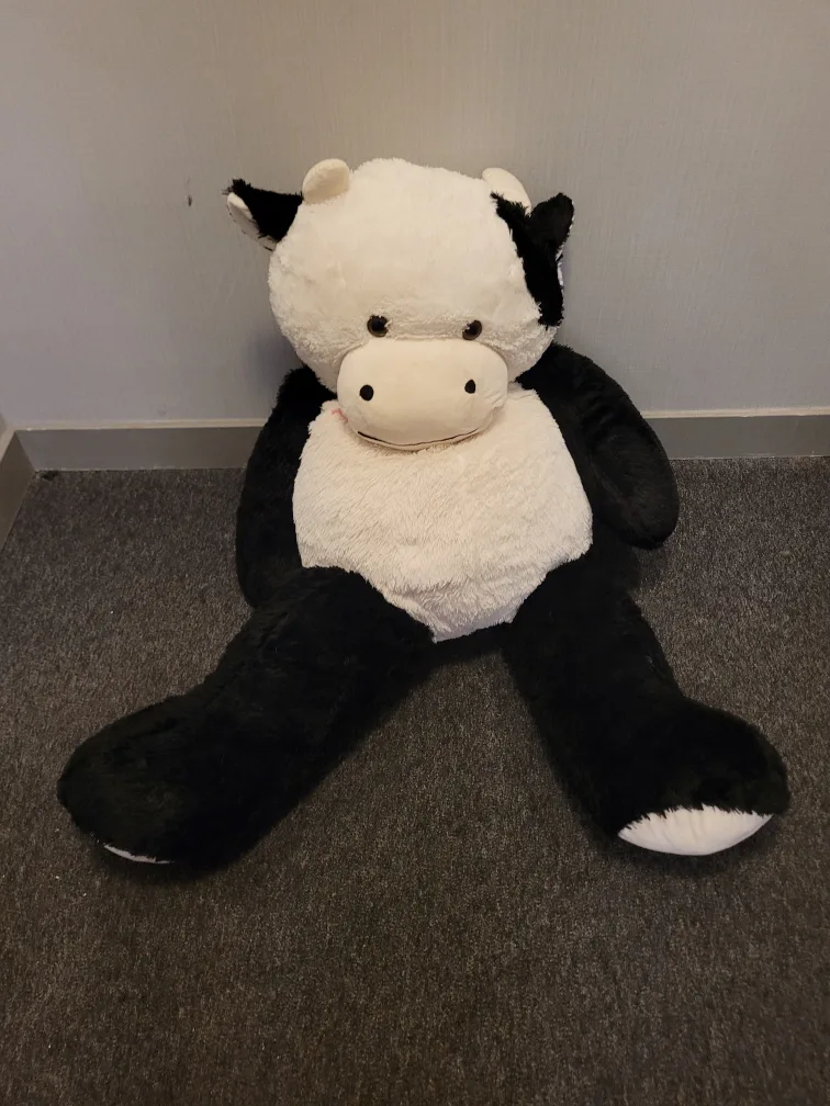 #freecycle Large Plush Cow Stuffed Animal thumbnail