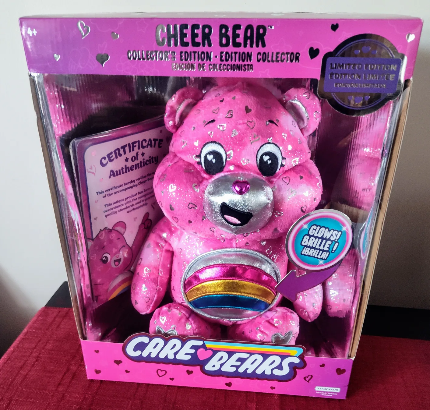 Brand new glow in the dark cheer care bear thumbnail
