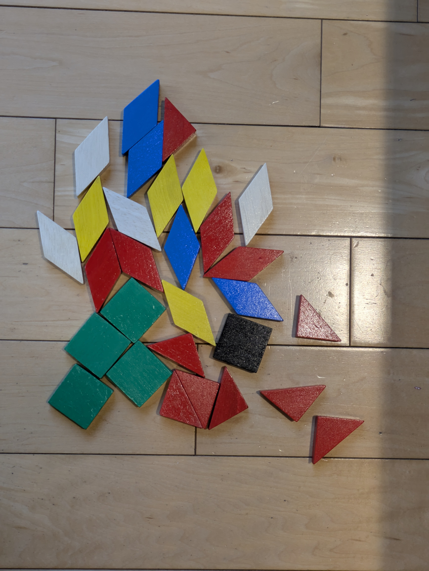 Wooden Pattern Blocks - Educational Toy
