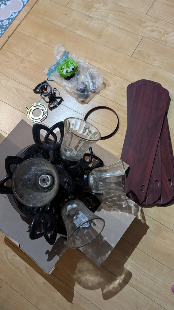 FREE Ceiling Fan with Light Kit & Blades thumbnail