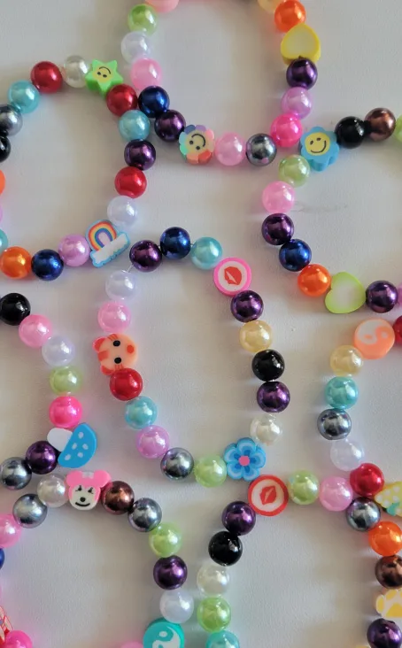 Bulk Hand-made Bead Bracelets Party Favors or Gifts image indicator(4)