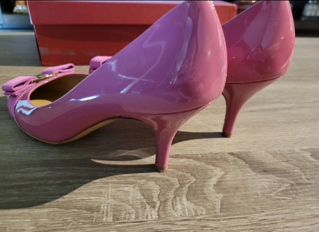 Salvatore Ferragamo Carla 70 Heels - Size 7, Anemone - photo 2