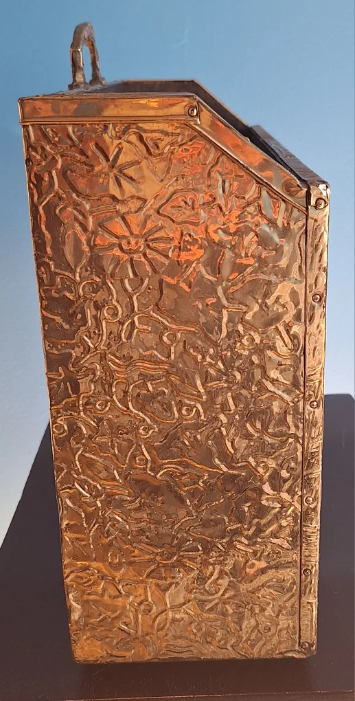 Vintage Brass Magazine or  Vinyl Records Holder image indicator(3)