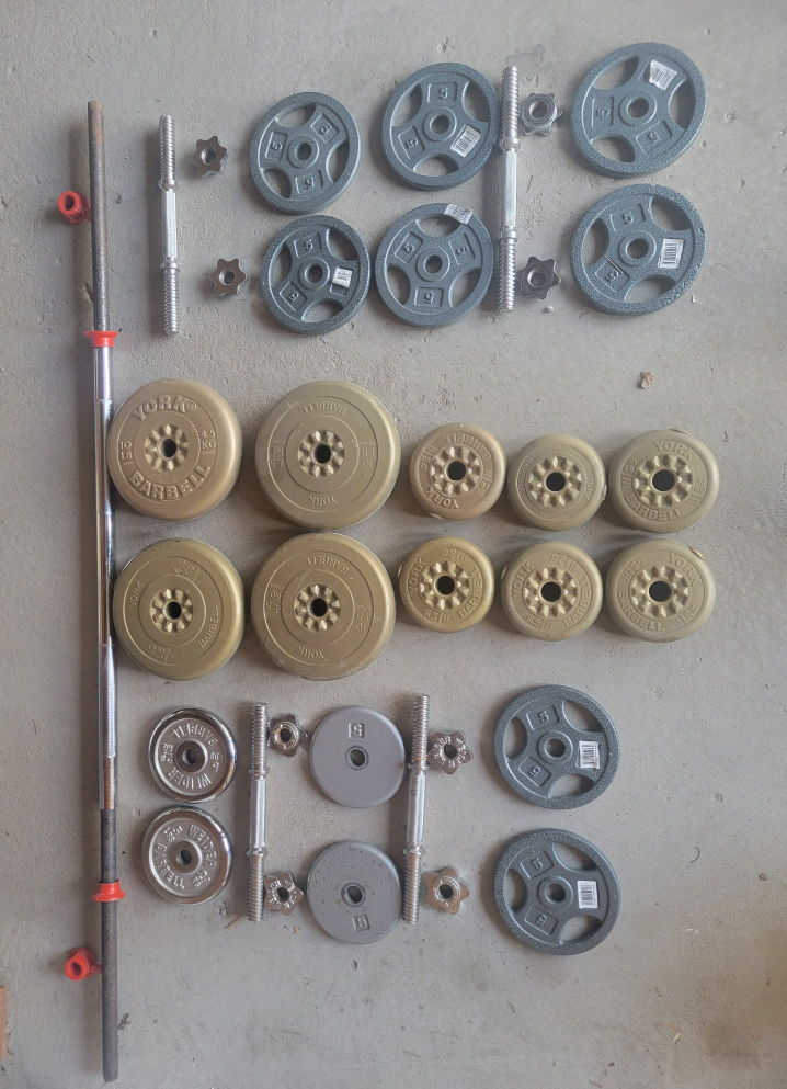 York Barbell Weight Set