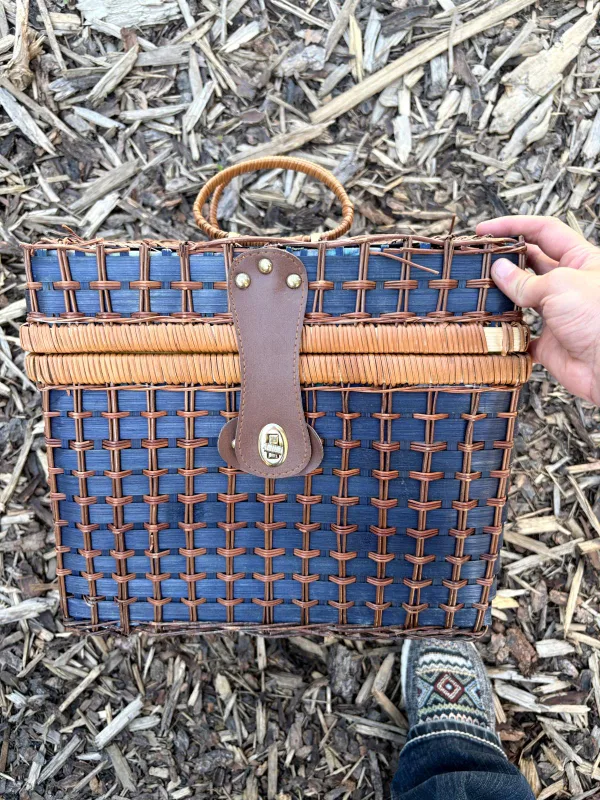 Vintage Wicker Picnic Basket thumbnail