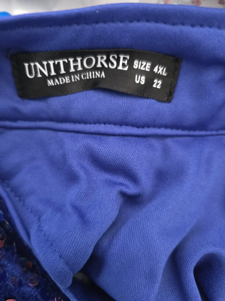 Unithorse Blue Sequin Dress - Size 4XL image indicator(3)