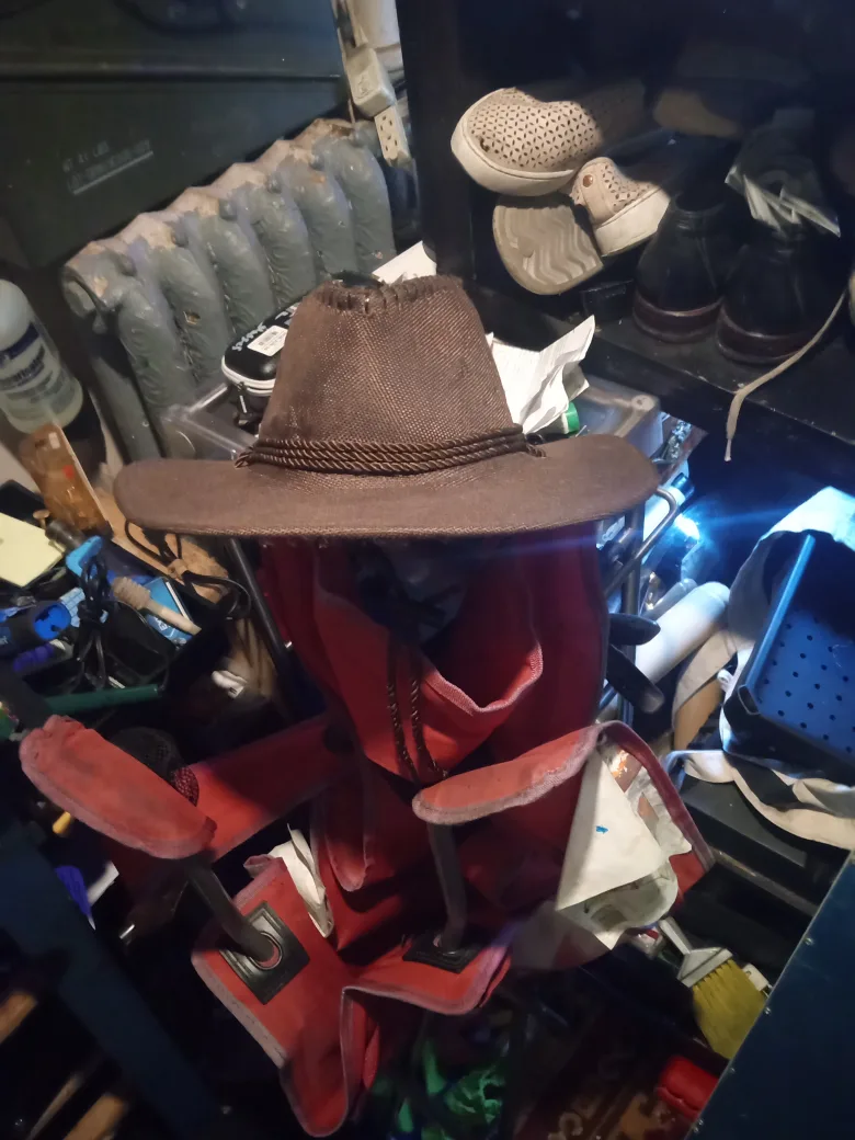 brown canvas cowboy hat thumbnail