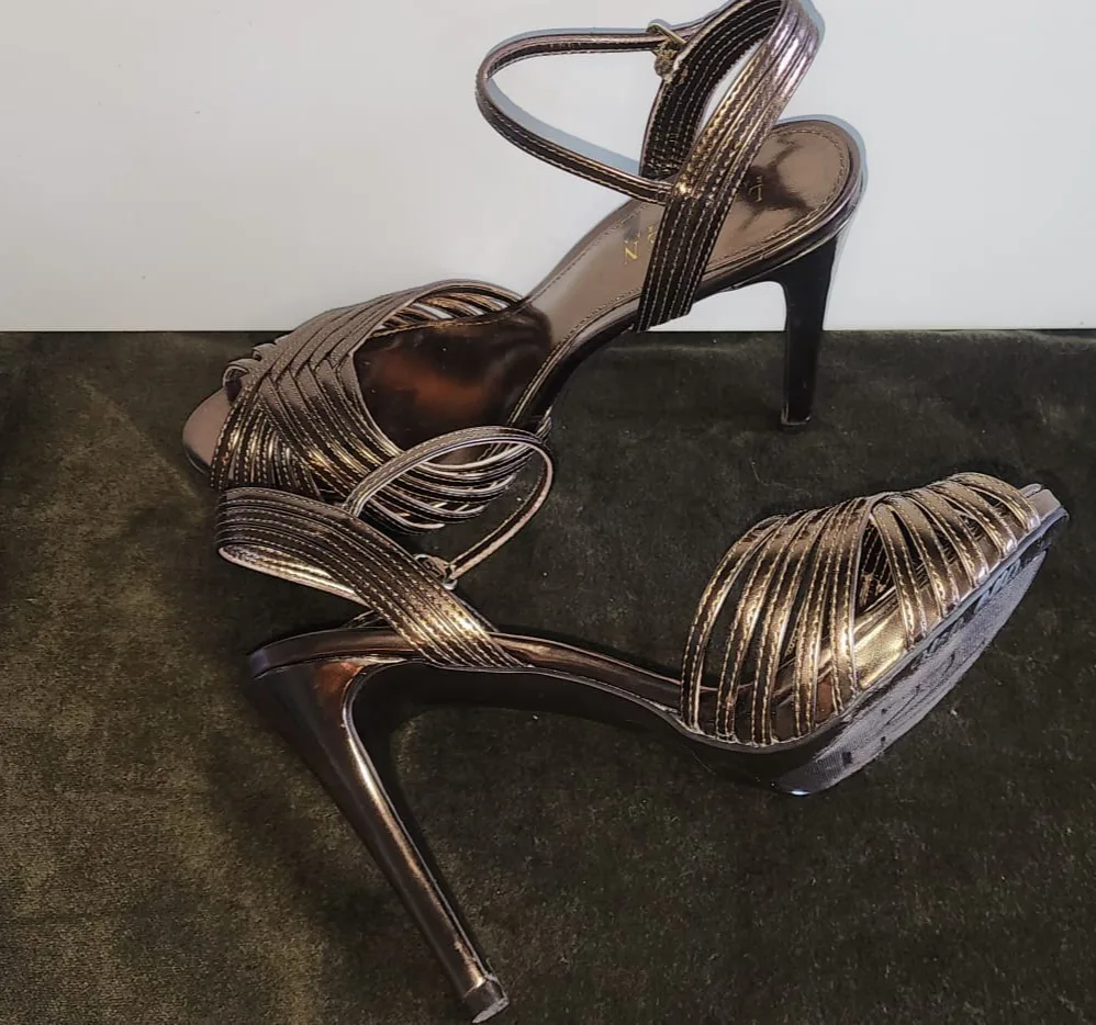 Ralph Lauren Bronze Heels - Size 8 thumbnail