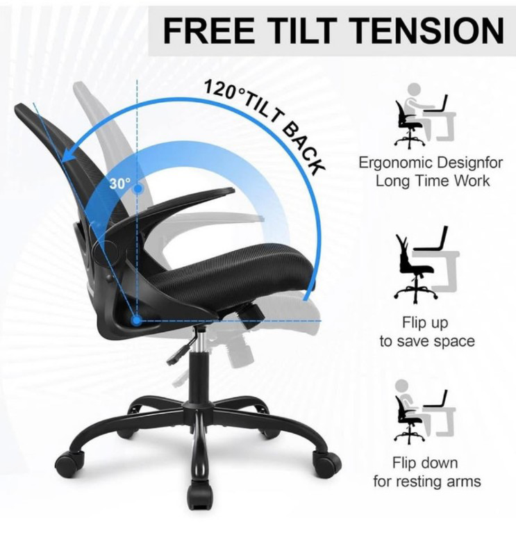 Ergonomic Office Chair - Grey and White - photo 3