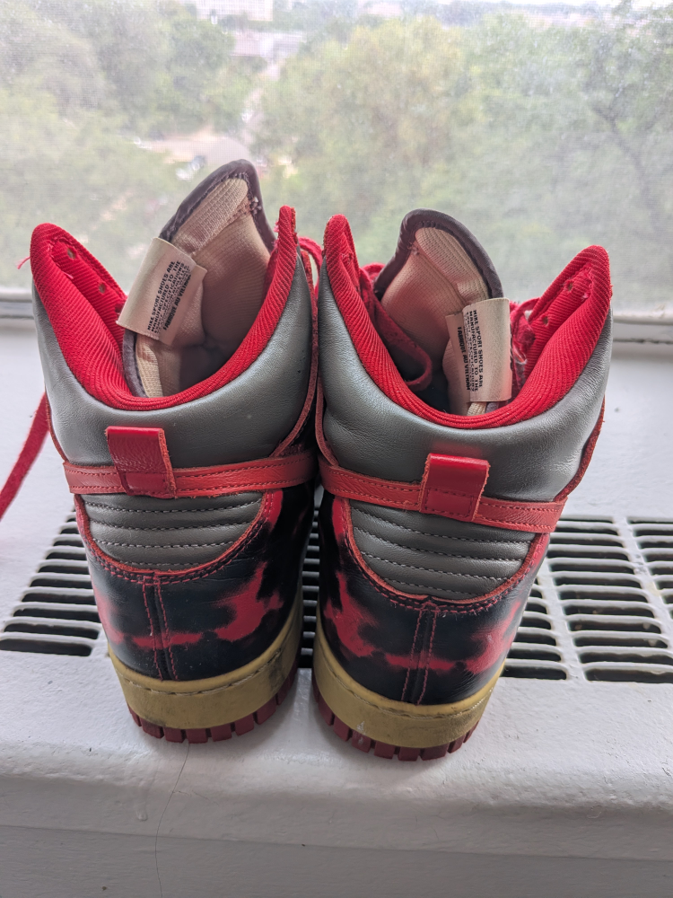 Nike Dunk High Red/Gray Sneakers - photo 4