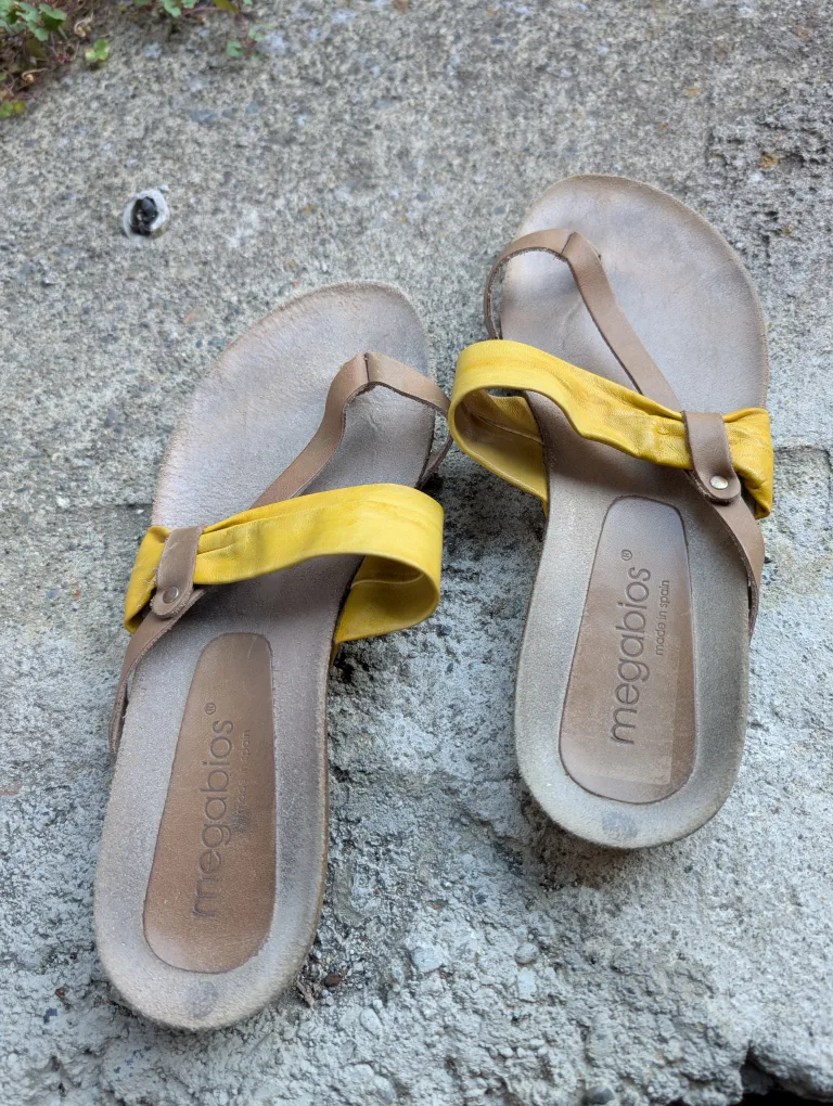 Spanish Leather Sandals size 7.5 image indicator(2)