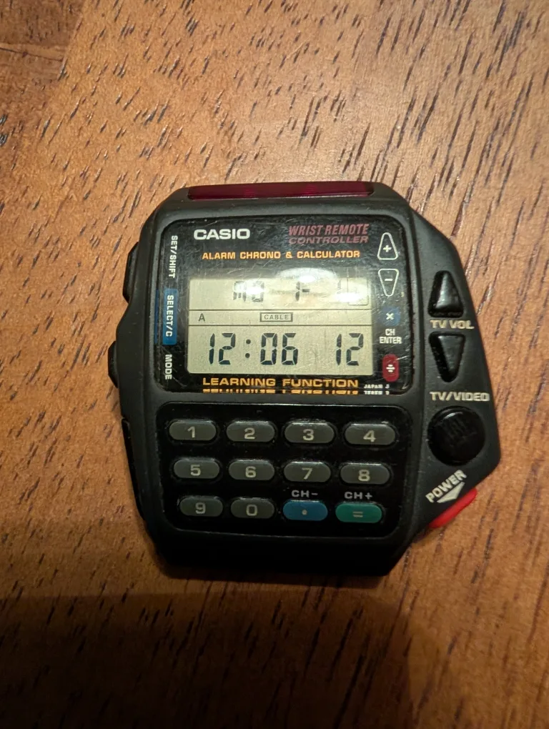 vintage rare Casio CMD-40B Wrist Remote Controller Watch thumbnail