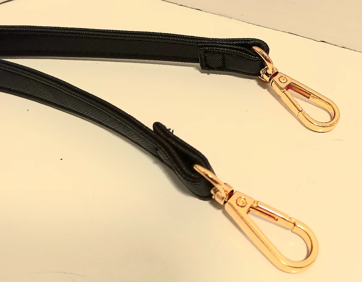 👜Adjustable Black Bag Strap with Gold Hardware👜 thumbnail