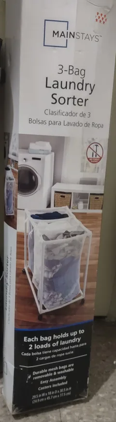 Mainstays 3-Bag Laundry Sorter image indicator(2)