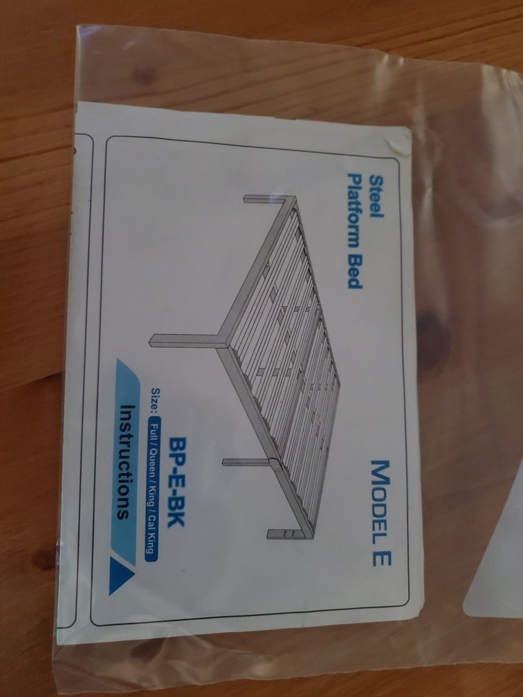 Steel Platform Bed Model E  Queen