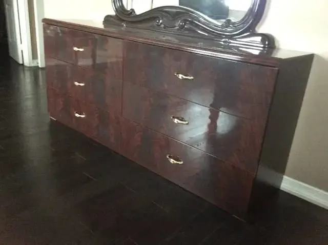 Dresser with Mirror - Dark Wood Finish image indicator(3)