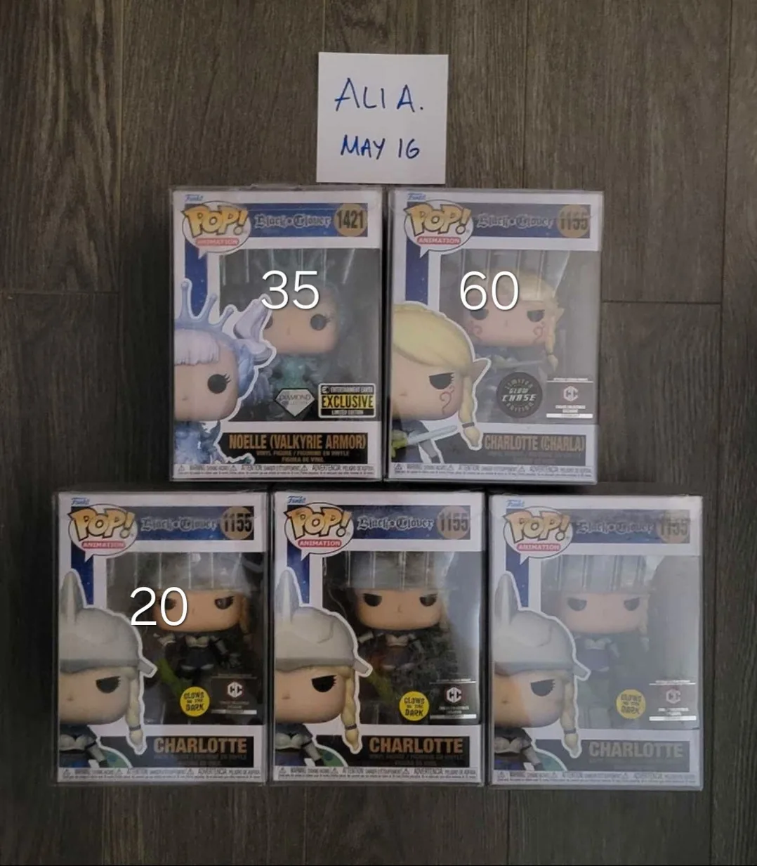 Funko Pop Black Clover Figures thumbnail