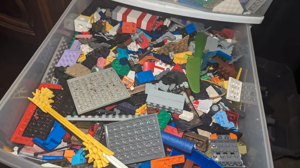 Lego Bulk Lot in Storage Bins image indicator(2)