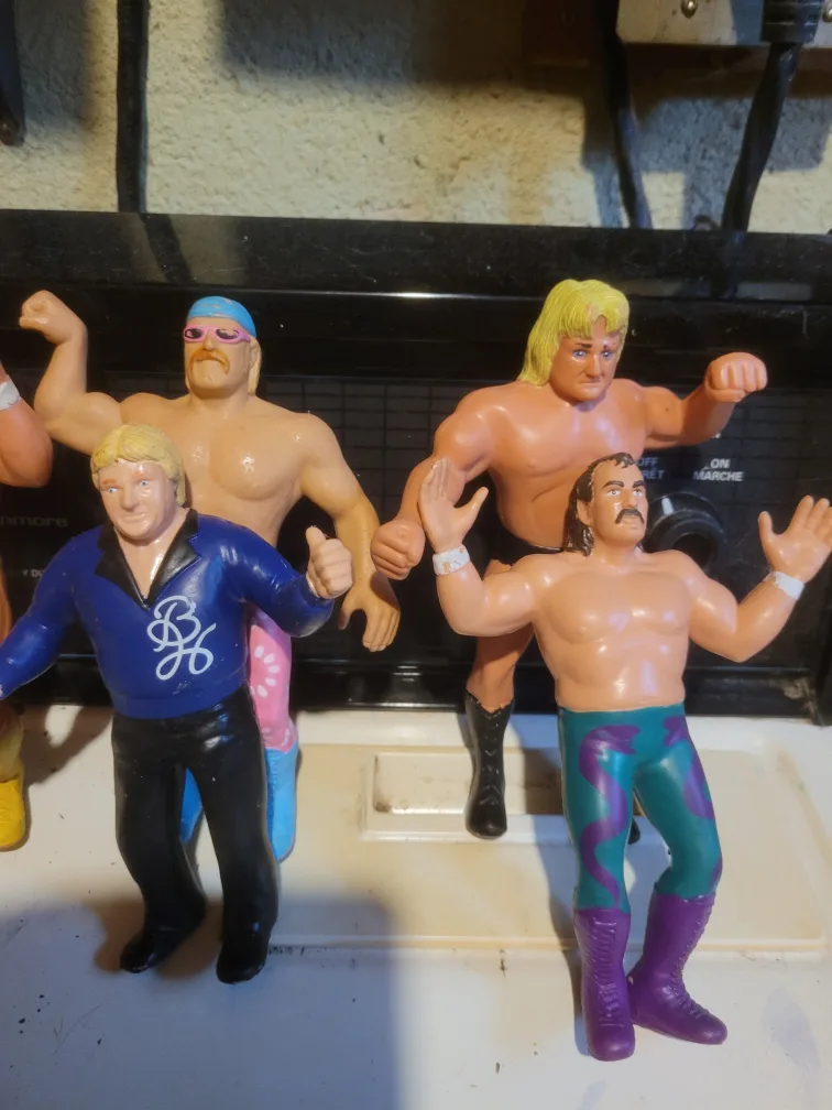 Vintage WWF Wrestling Action Figures Lot thumbnail
