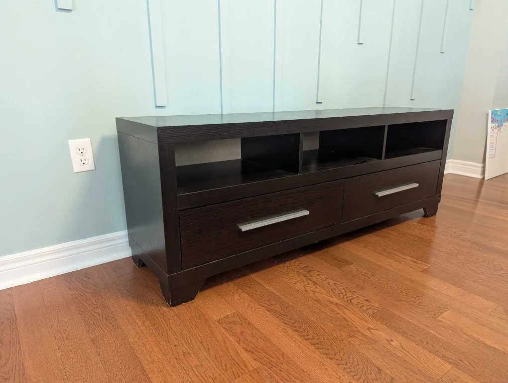 The Brick- Dark Brown TV Stand with Storage