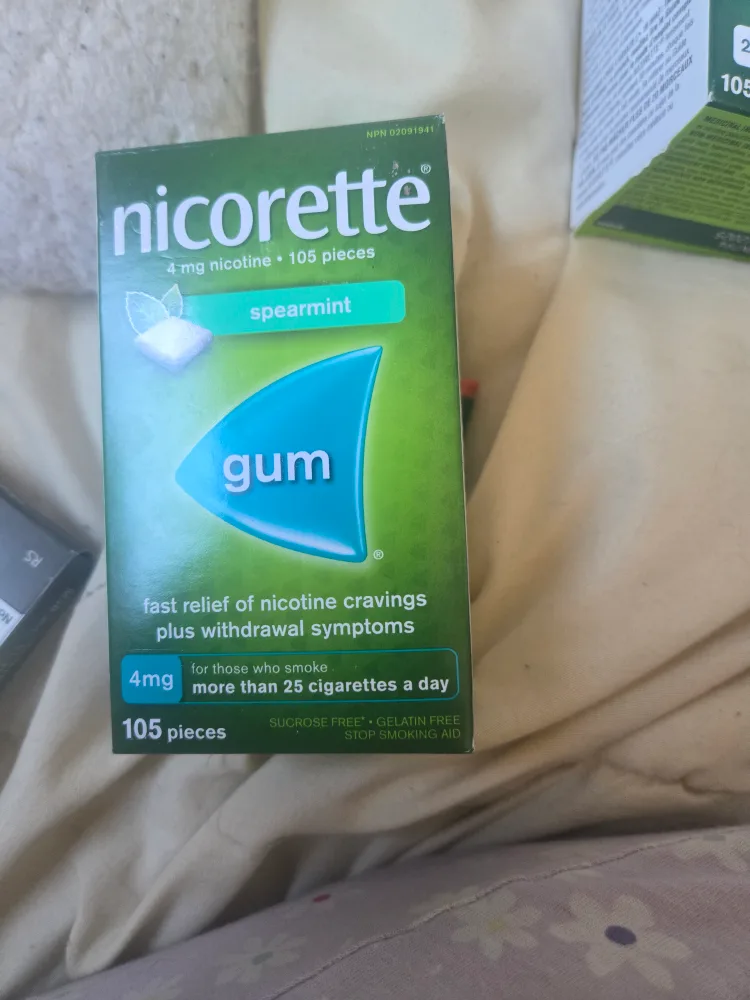 Nicorette 4mg Spearmint Gum (105 pieces) image indicator(2)