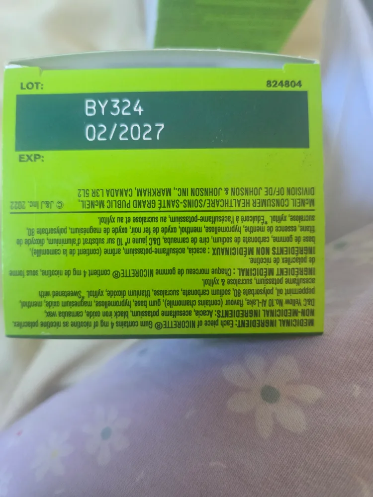 Nicorette 4mg Spearmint Gum (105 pieces) image indicator(3)