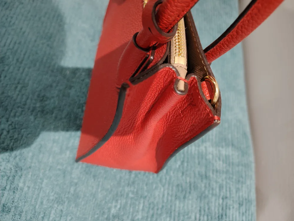 Michael Kors Red Leather Handbag image indicator(4)