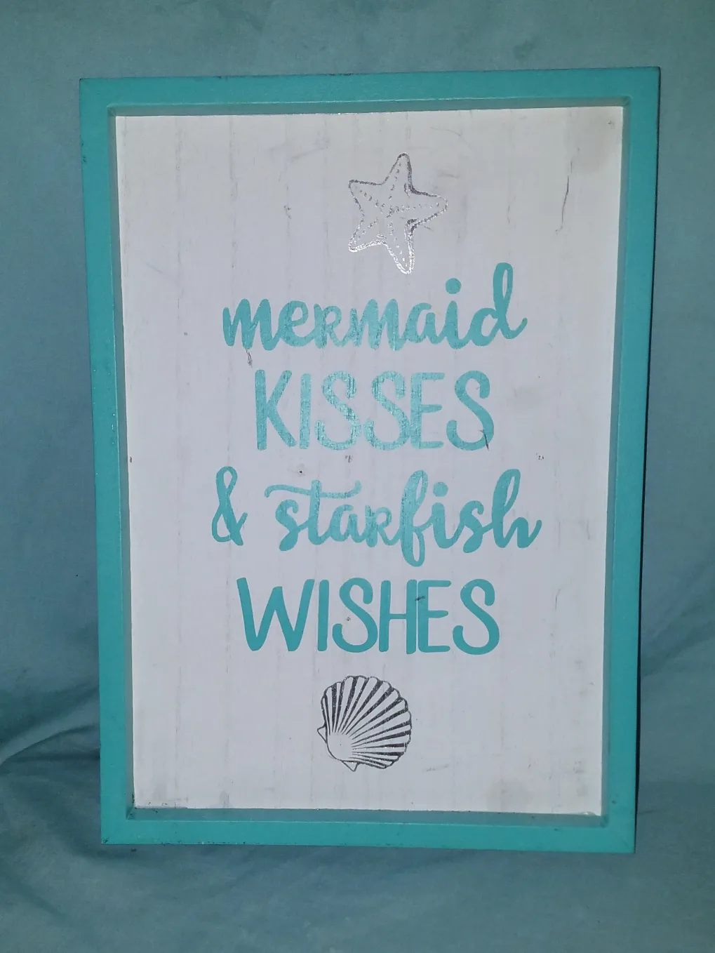 2 Vintage Look Wooden Nautical Themed Mermaid Signs image indicator(3)