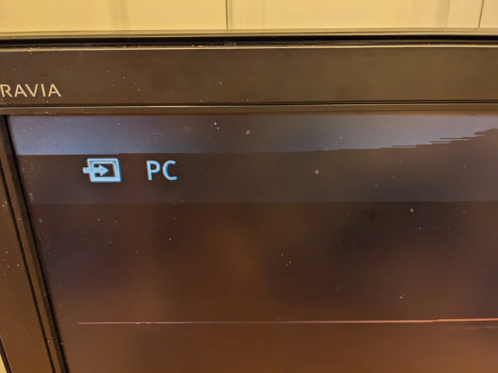 Sony TV Model No. KDL40SL130 image indicator(2)