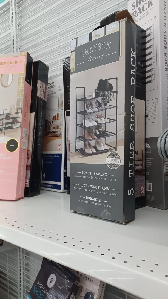 Grayson Living 5-Tier Shoe Rack - Space Saving 🧡 thumbnail