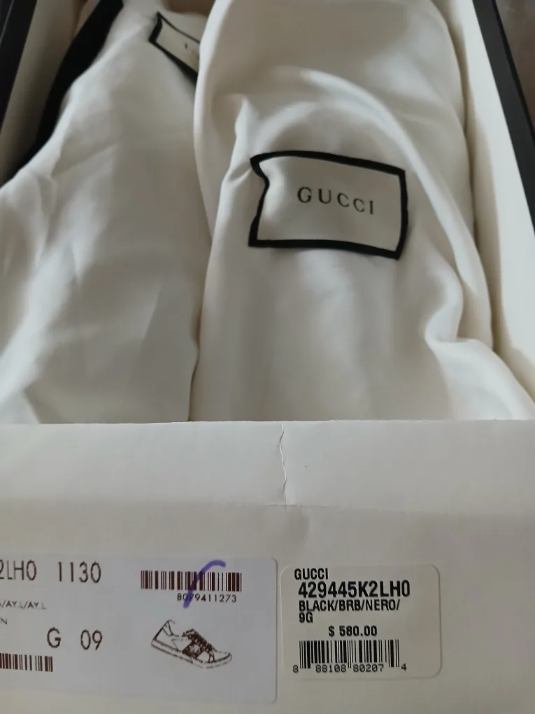 Gucci 429445K2LH0 Black/BRB/NERO/9G Sneakers thumbnail
