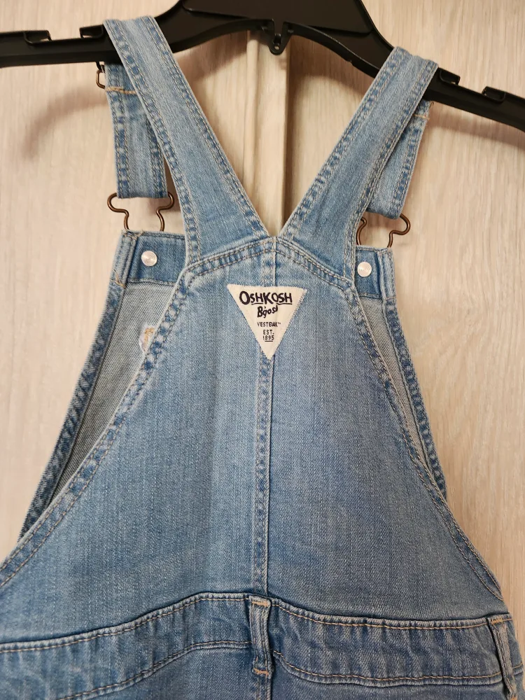 Oshkosh Kid Girl Denim Romper  - Size 7/7A image indicator(4)