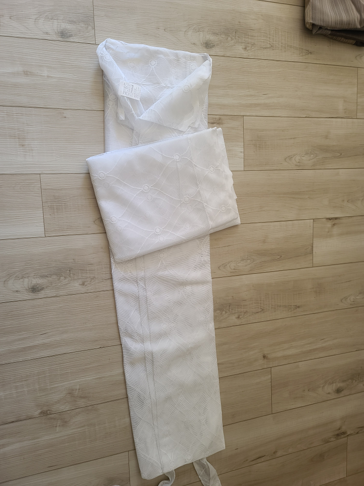 White Lace Curtain - Gently Used