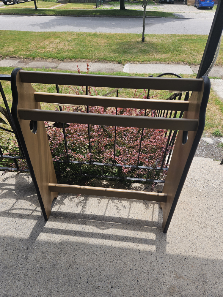 Wooden blanket Rack