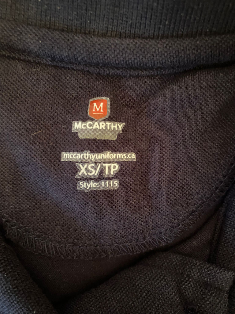 NEW MPSJ McCarthy Uniforms XS Girls Polo Shirt - photo 4